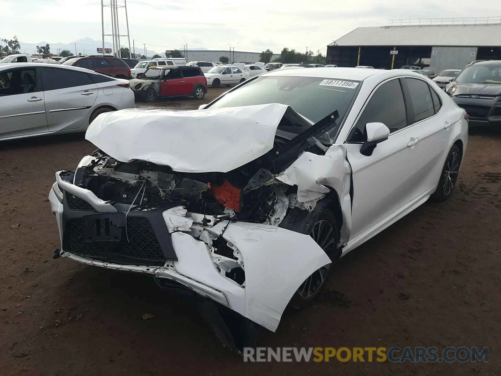2 Photograph of a damaged car 4T1B11HK8KU692369 TOYOTA CAMRY 2019