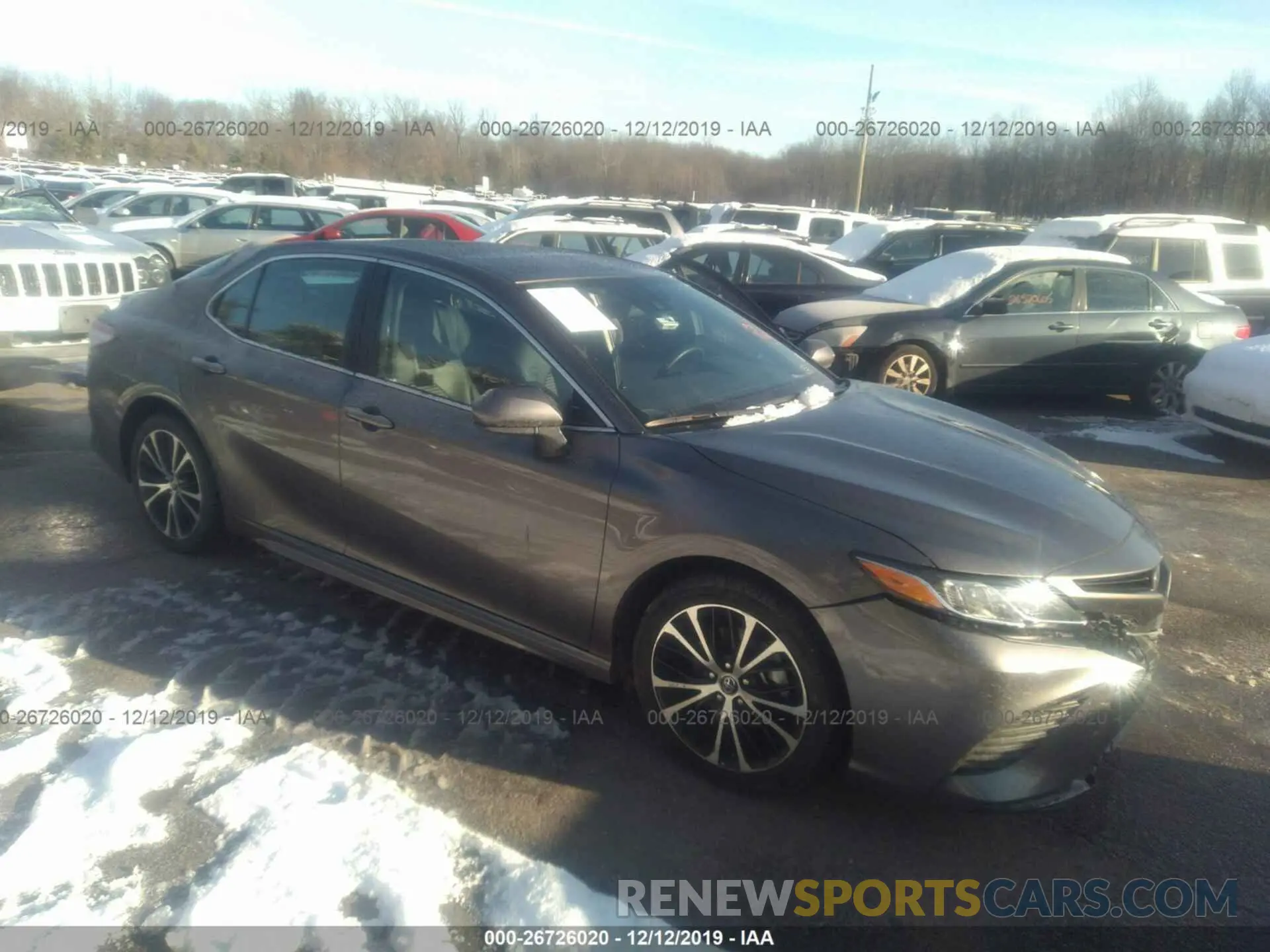 1 Photograph of a damaged car 4T1B11HK8KU722986 TOYOTA CAMRY 2019