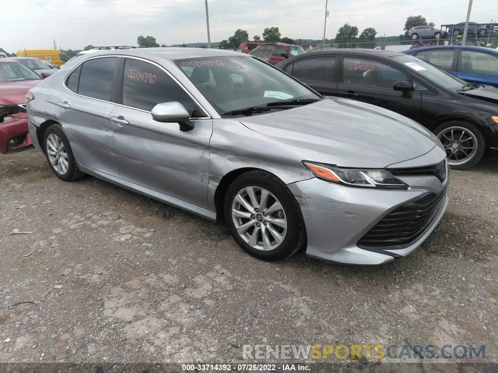 1 Photograph of a damaged car 4T1B11HK8KU778605 TOYOTA CAMRY 2019