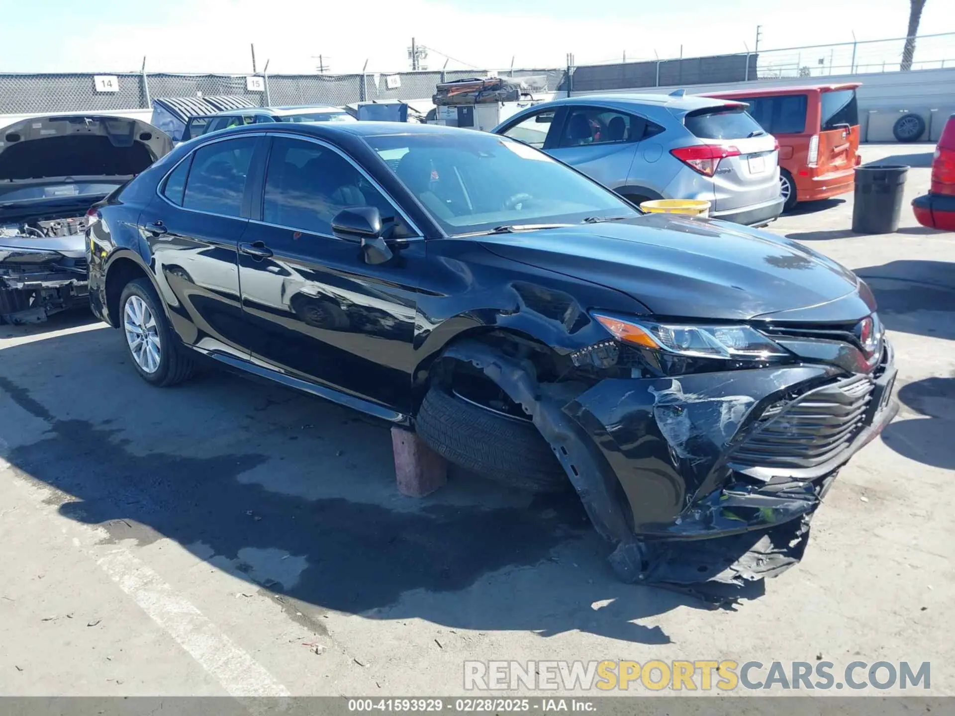 1 Photograph of a damaged car 4T1B11HK8KU793850 TOYOTA CAMRY 2019