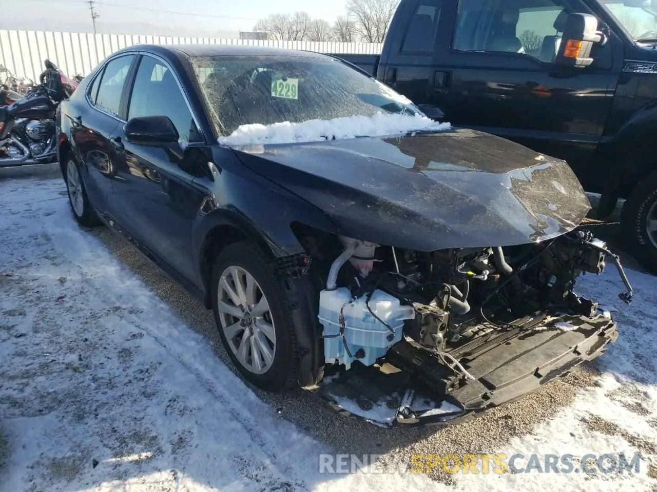 1 Photograph of a damaged car 4T1B11HK8KU815863 TOYOTA CAMRY 2019
