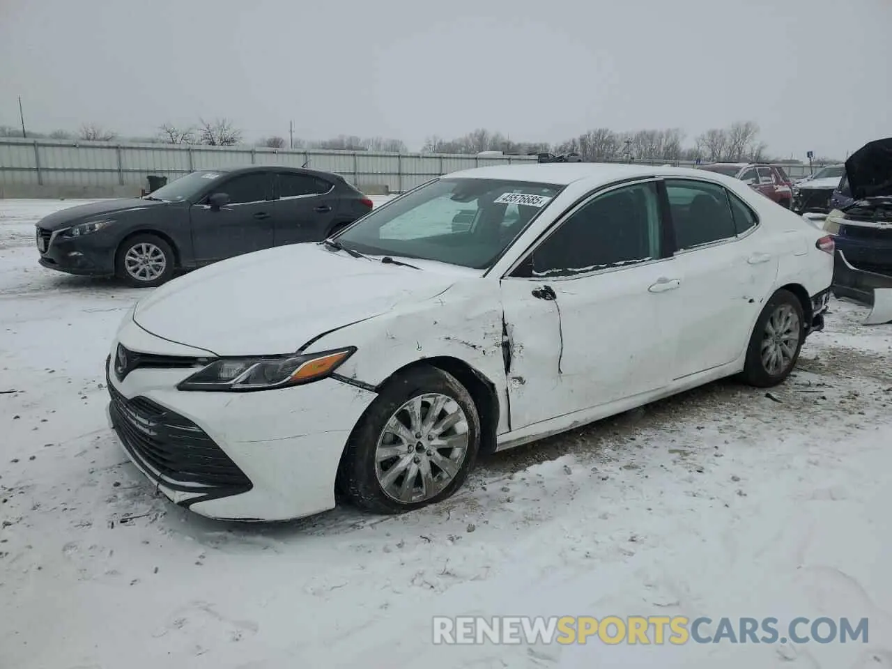 1 Photograph of a damaged car 4T1B11HK8KU836258 TOYOTA CAMRY 2019