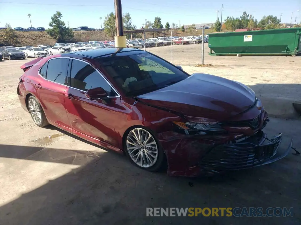 1 Photograph of a damaged car 4T1B11HK8KU844716 TOYOTA CAMRY 2019