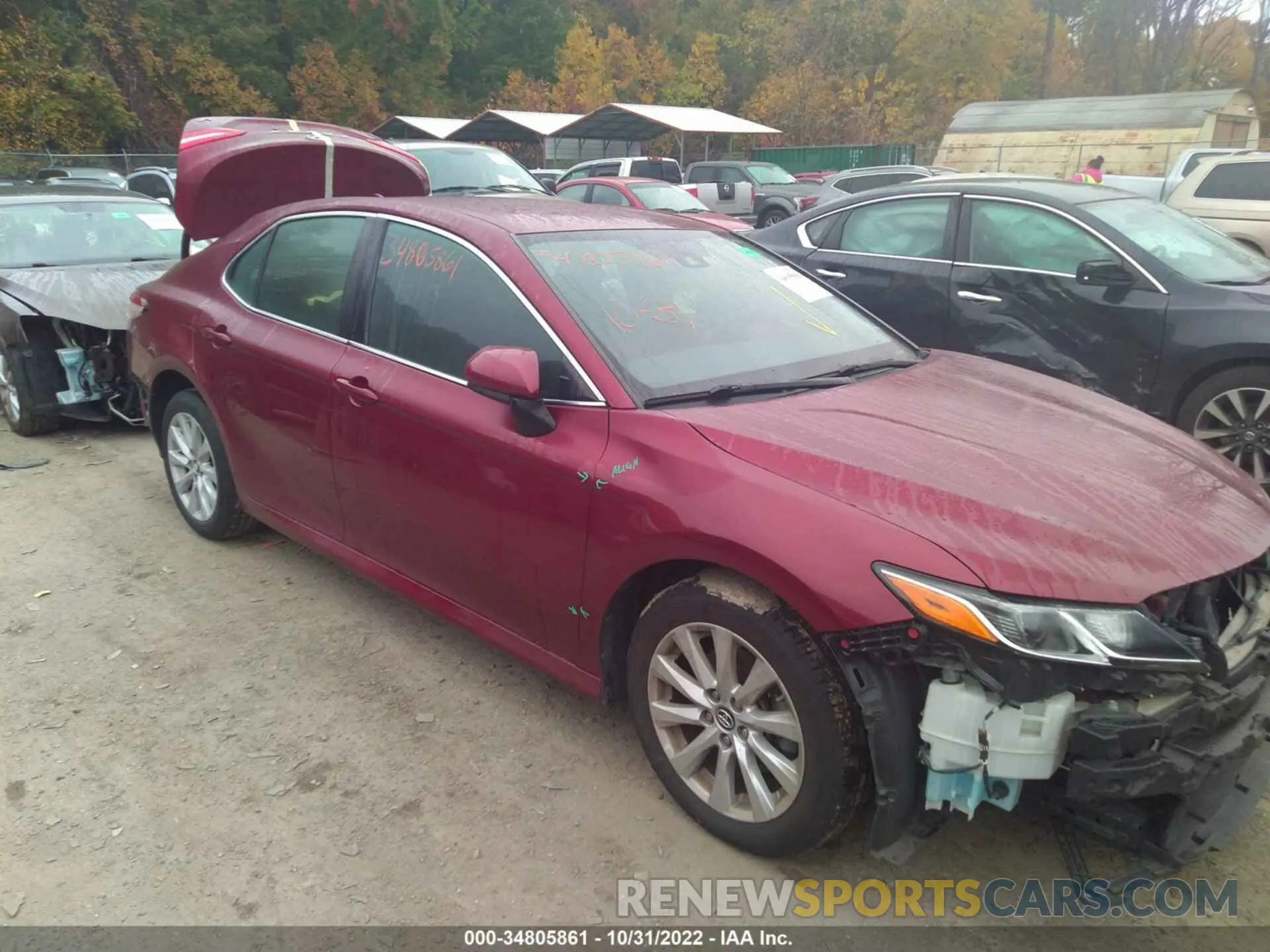 1 Photograph of a damaged car 4T1B11HK9KU687679 TOYOTA CAMRY 2019