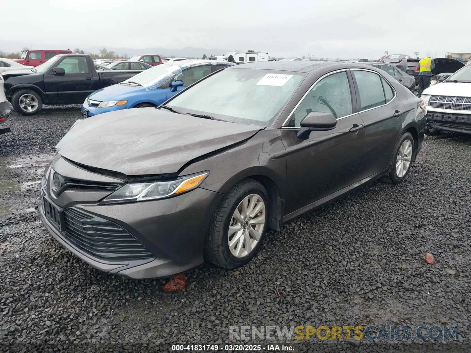 2 Photograph of a damaged car 4T1B11HK9KU744852 TOYOTA CAMRY 2019