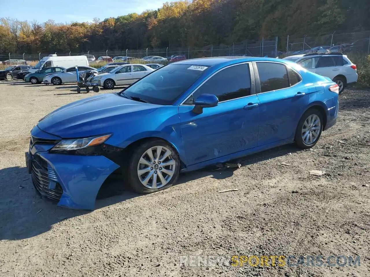 1 Photograph of a damaged car 4T1B11HKXKU256090 TOYOTA CAMRY 2019