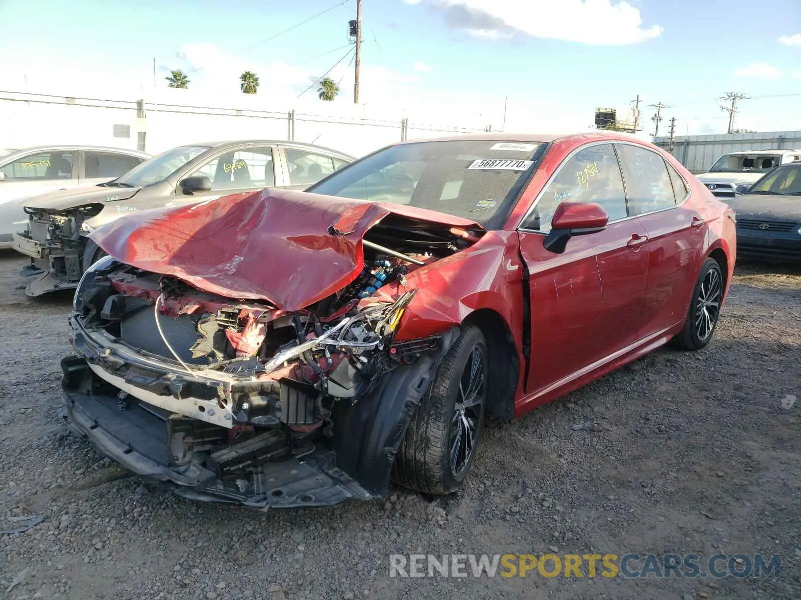 2 Photograph of a damaged car 4T1B11HKXKU267784 TOYOTA CAMRY 2019