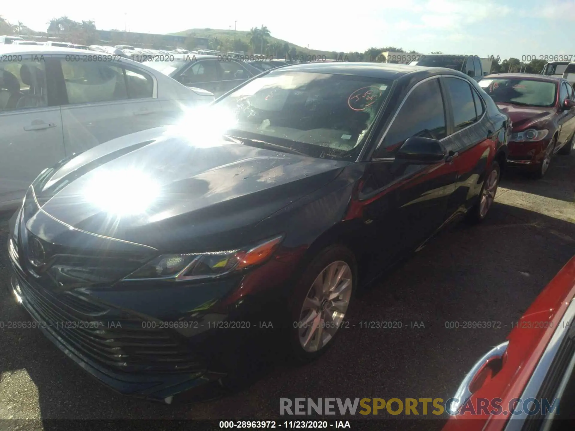 2 Photograph of a damaged car 4T1B11HKXKU745766 TOYOTA CAMRY 2019