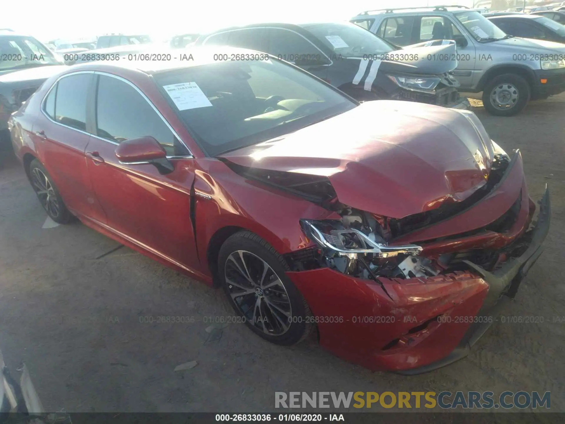 1 Photograph of a damaged car 4T1B21HK1KU012194 TOYOTA CAMRY 2019