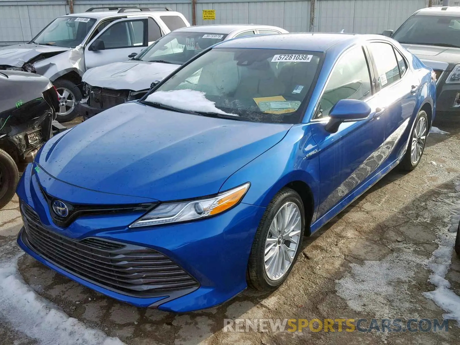 2 Photograph of a damaged car 4T1B21HK4KU011069 TOYOTA CAMRY 2019