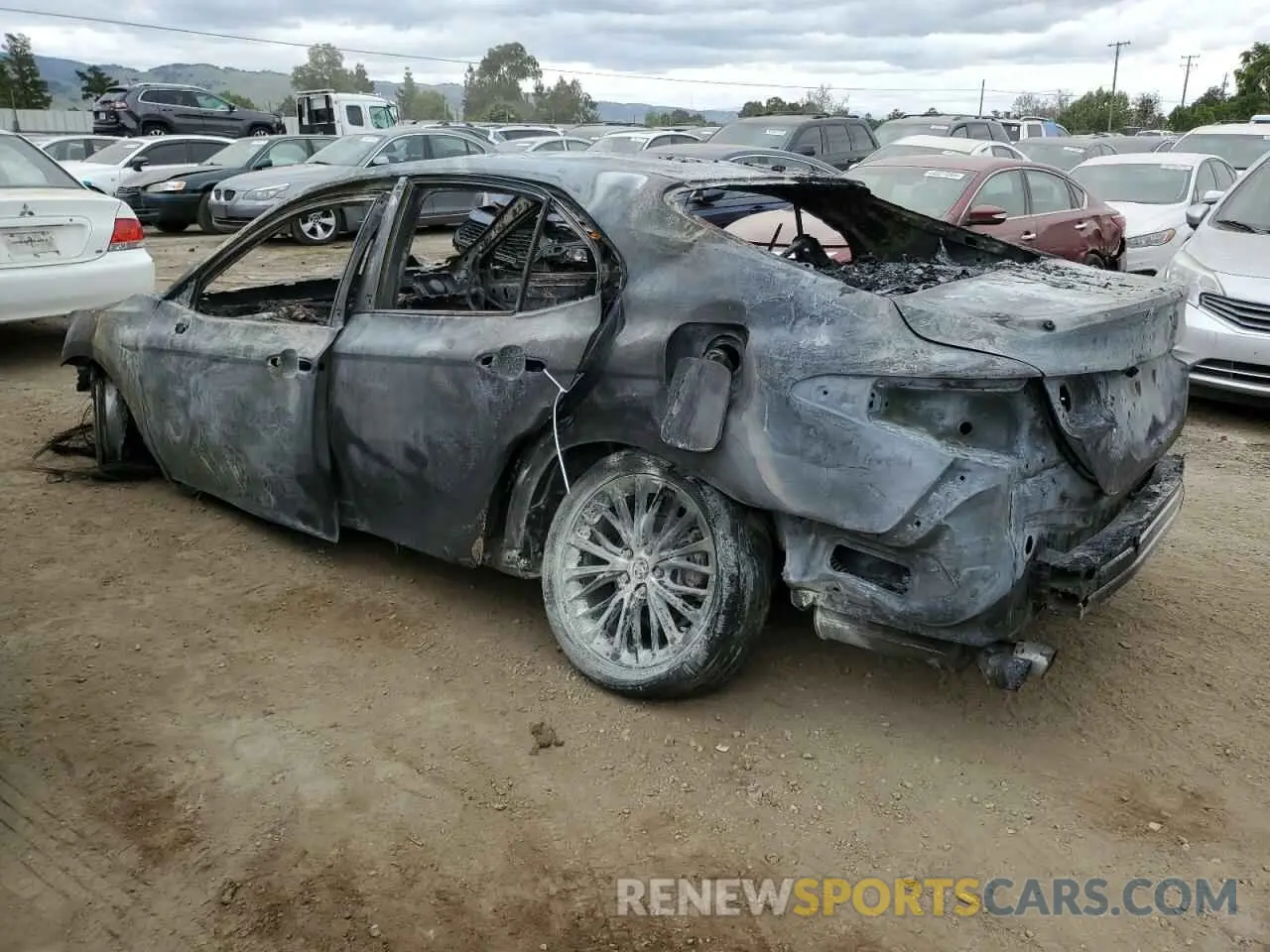 2 Photograph of a damaged car 4T1B21HK4KU514536 TOYOTA CAMRY 2019