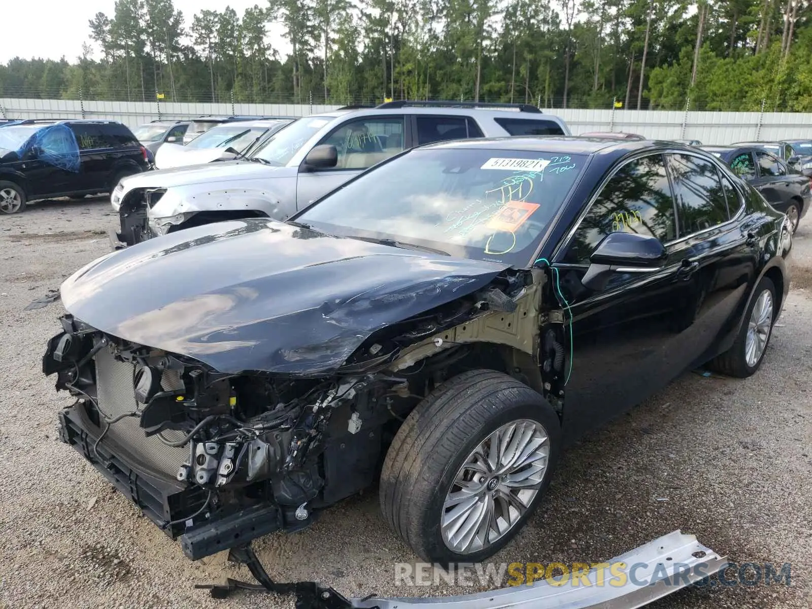 2 Photograph of a damaged car 4T1B21HK5KU011288 TOYOTA CAMRY 2019