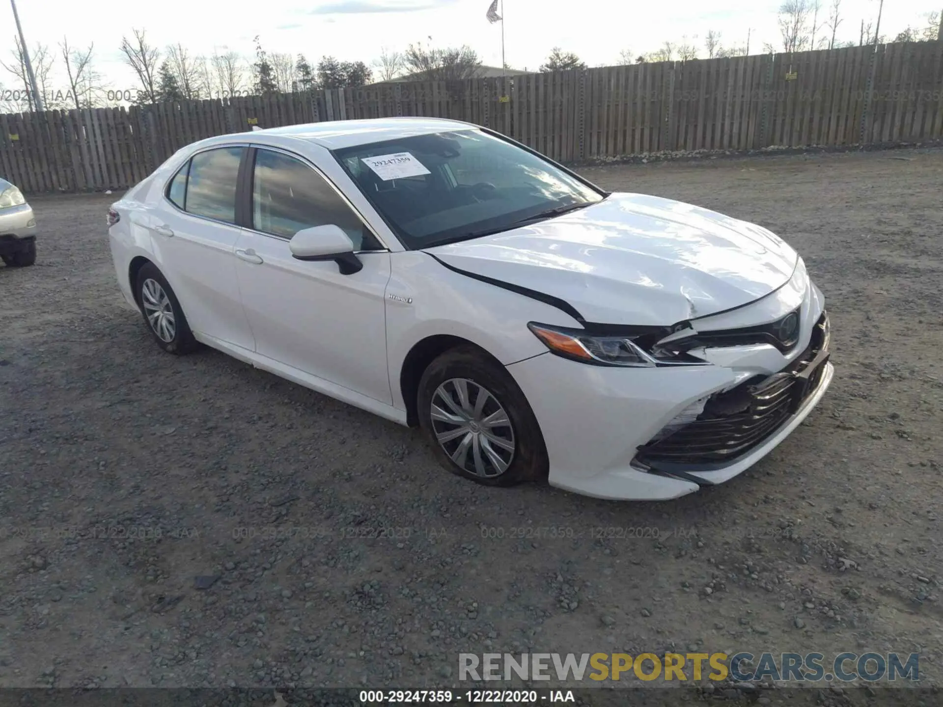 1 Photograph of a damaged car 4T1B31HK3KU008077 TOYOTA CAMRY 2019