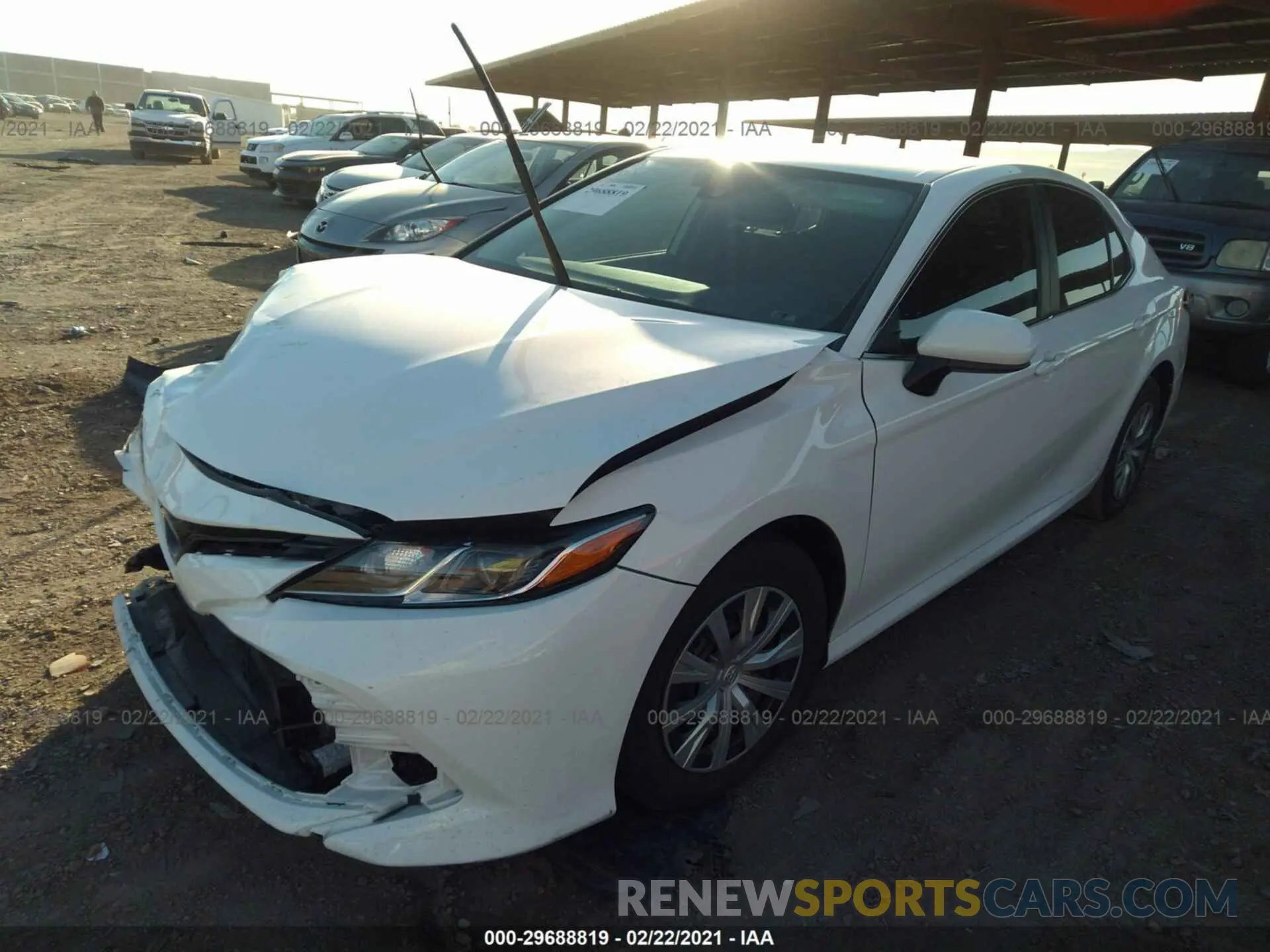 2 Photograph of a damaged car 4T1B31HK4KU007133 TOYOTA CAMRY 2019