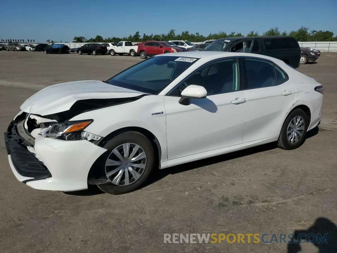 1 Photograph of a damaged car 4T1B31HKXKU008075 TOYOTA CAMRY 2019