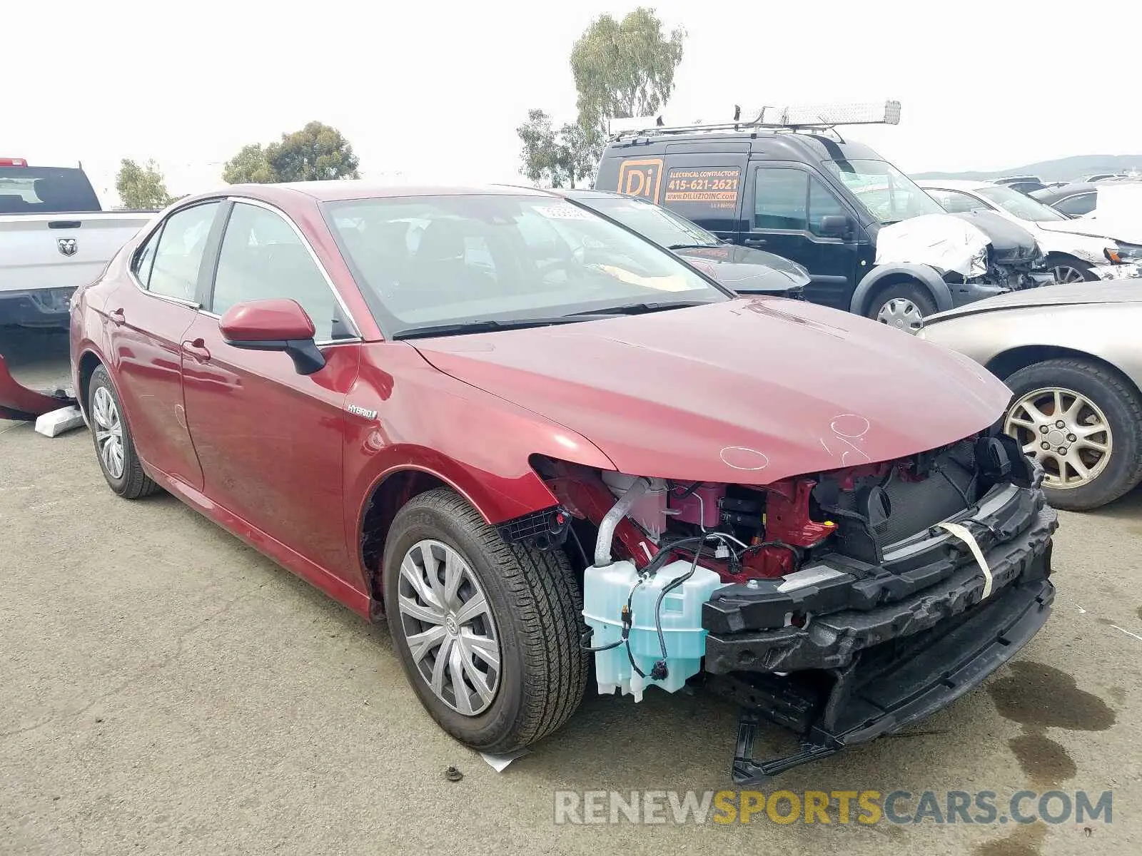 1 Photograph of a damaged car 4T1B31HKXKU512495 TOYOTA CAMRY 2019