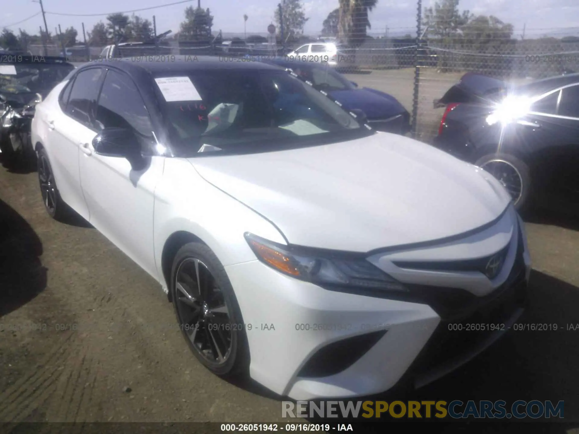 1 Photograph of a damaged car 4T1B61HK1KU217678 TOYOTA CAMRY 2019