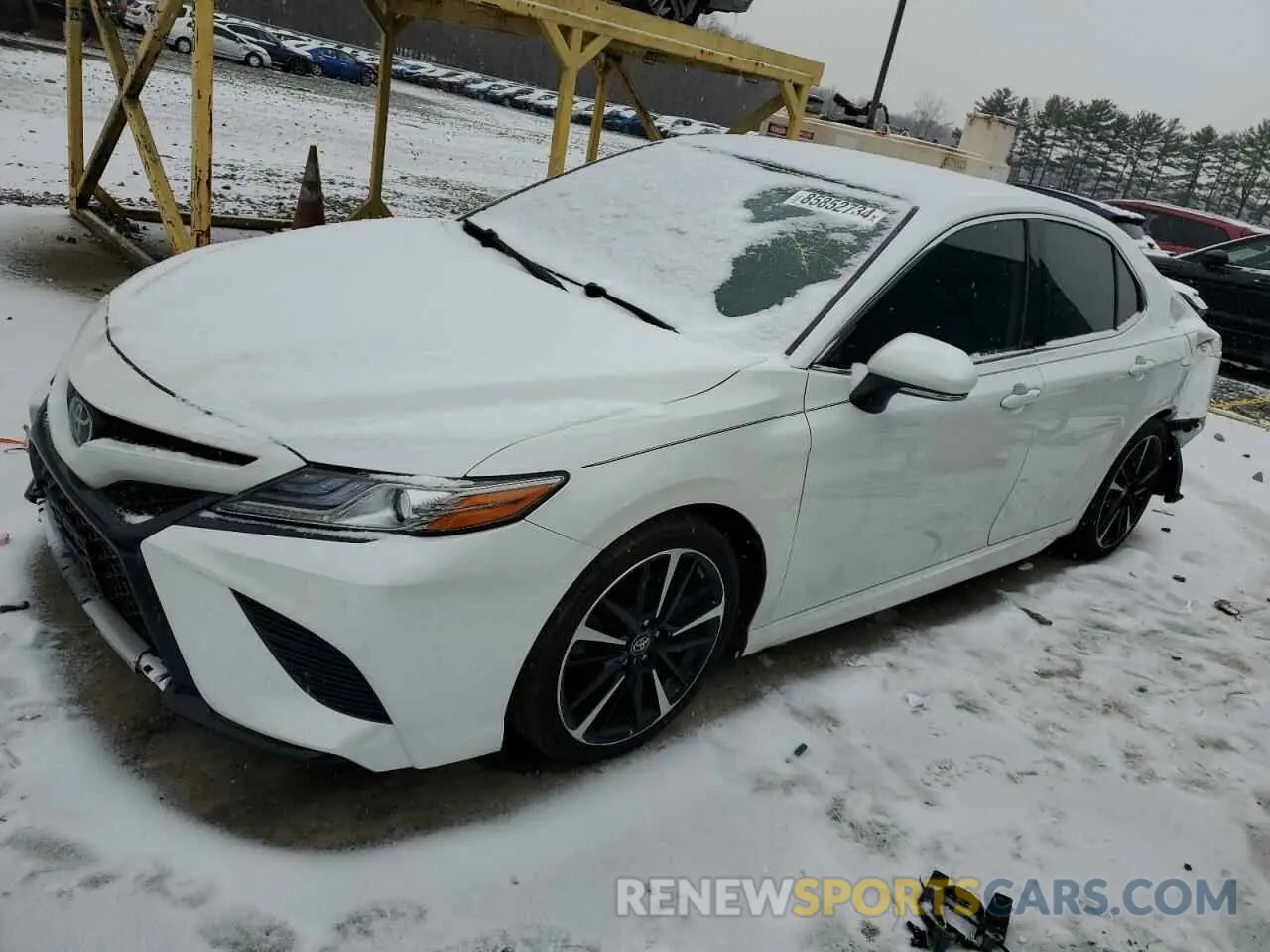 1 Photograph of a damaged car 4T1B61HK3KU717261 TOYOTA CAMRY 2019