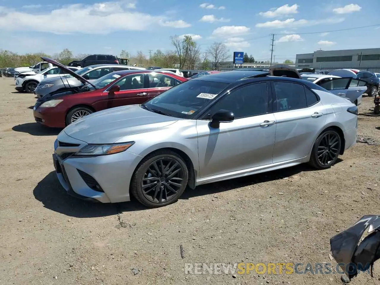 1 Photograph of a damaged car 4T1B61HK7KU293647 TOYOTA CAMRY 2019