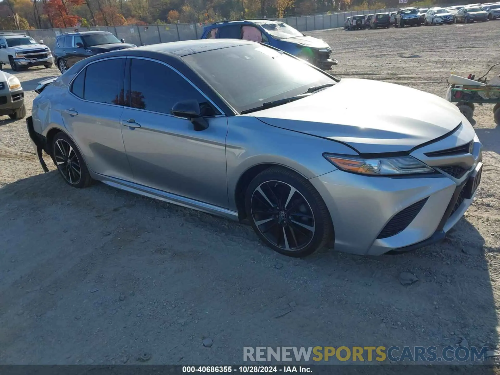 1 Photograph of a damaged car 4T1B61HK8KU837945 TOYOTA CAMRY 2019
