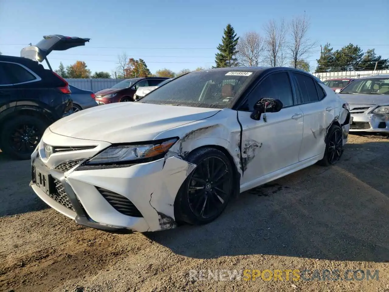 1 Photograph of a damaged car 4T1B61HK9KU223826 TOYOTA CAMRY 2019
