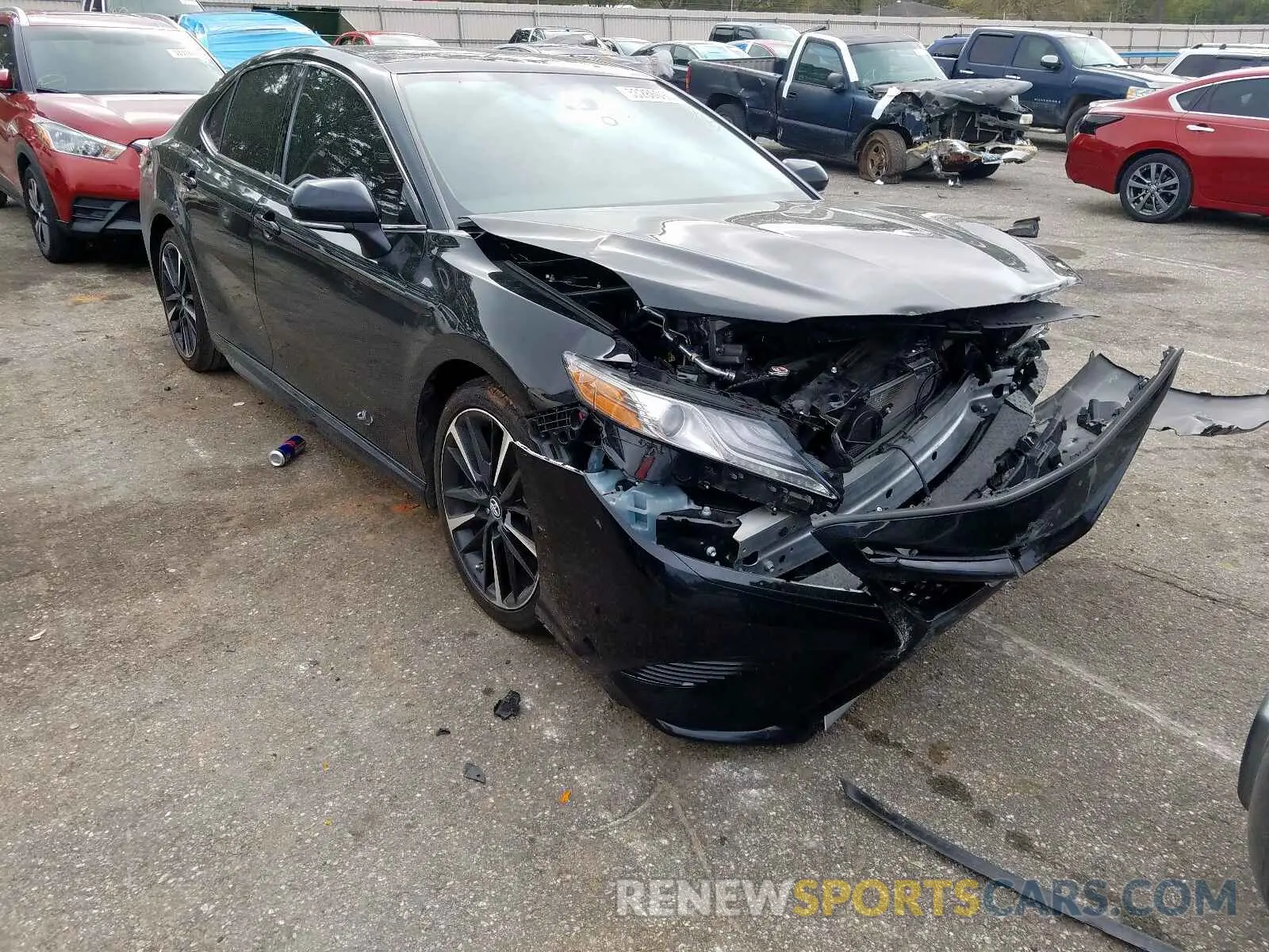 1 Photograph of a damaged car 4T1B61HKXKU753951 TOYOTA CAMRY 2019