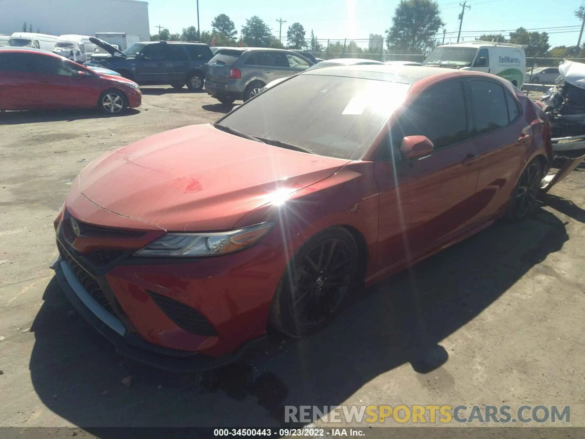 2 Photograph of a damaged car 4T1BZ1HK0KU023568 TOYOTA CAMRY 2019