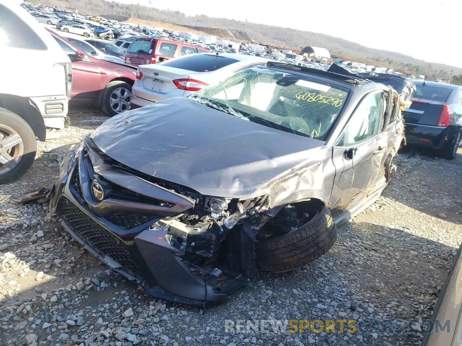 2 Photograph of a damaged car 4T1BZ1HK3KU028229 TOYOTA CAMRY 2019