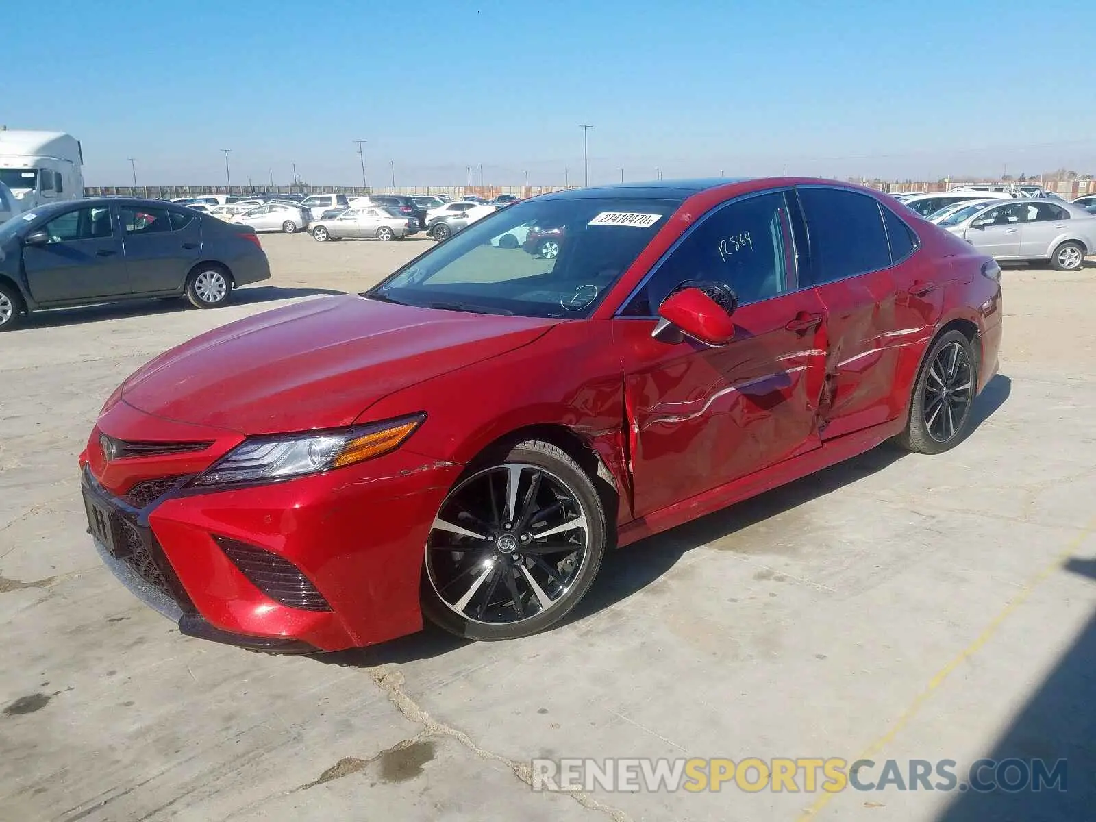 2 Photograph of a damaged car 4T1BZ1HK9KU025416 TOYOTA CAMRY 2019
