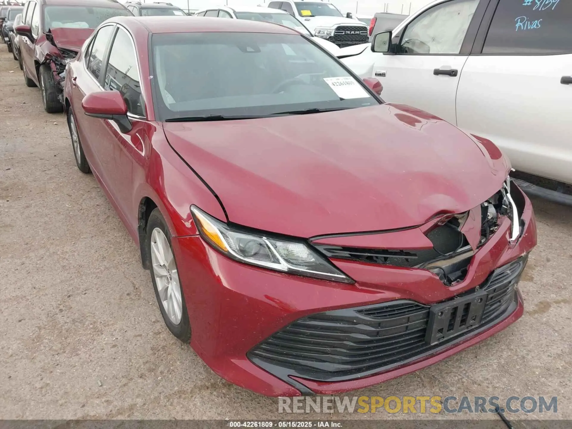 1 Photograph of a damaged car 4T1C11AK1LU329234 TOYOTA CAMRY 2020