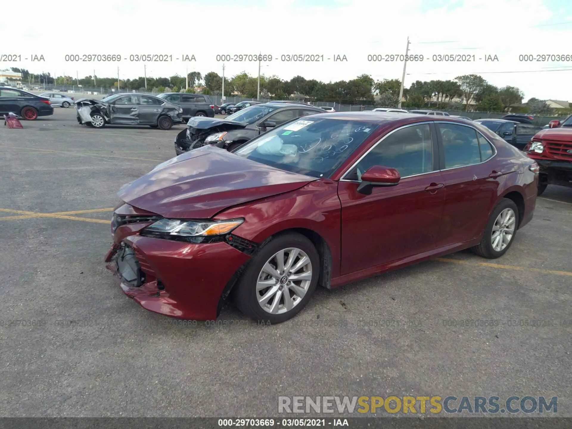 2 Photograph of a damaged car 4T1C11AK1LU935763 TOYOTA CAMRY 2020