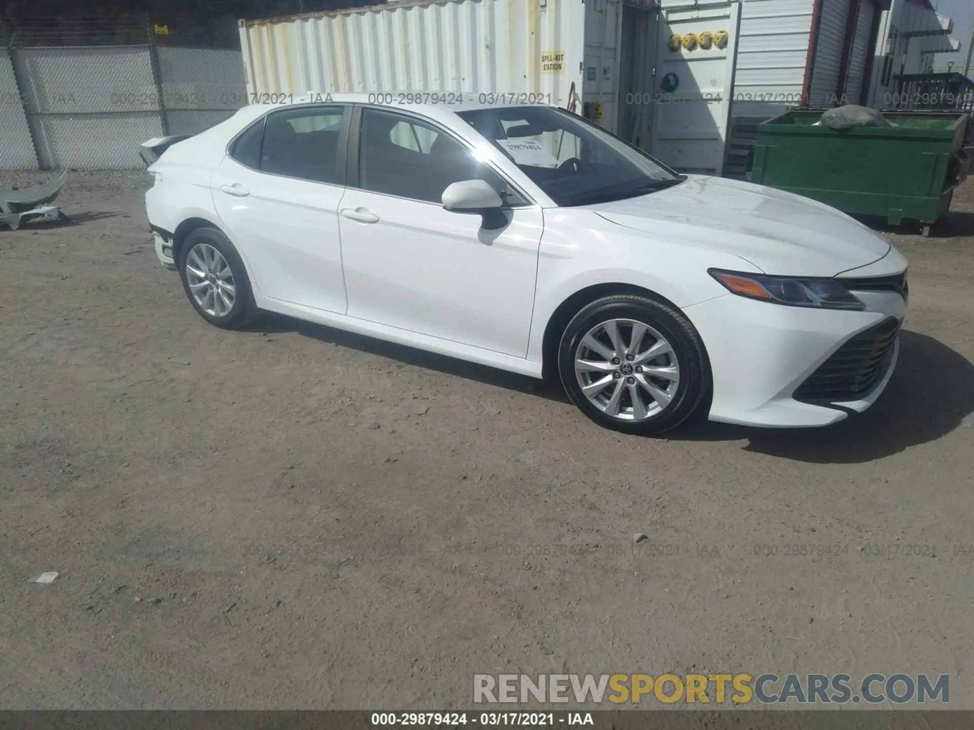 1 Photograph of a damaged car 4T1C11AK2LU991582 TOYOTA CAMRY 2020