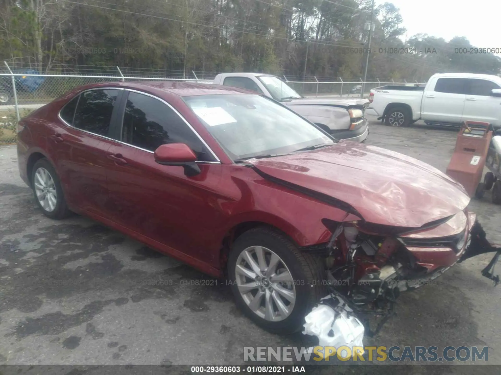 1 Photograph of a damaged car 4T1C11AK4LU891421 TOYOTA CAMRY 2020