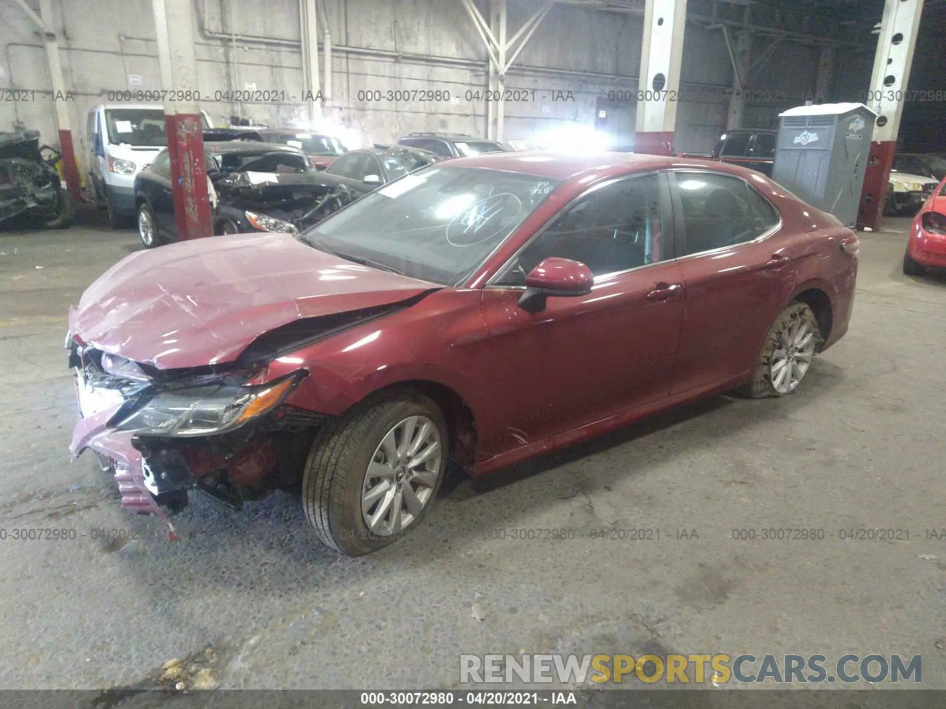 2 Photograph of a damaged car 4T1C11AK5LU351995 TOYOTA CAMRY 2020