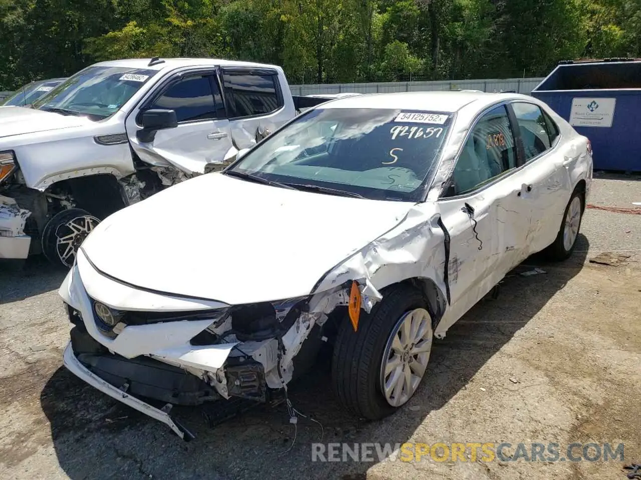 2 Фотография поврежденного автомобиля 4T1C11AK5LU929657 TOYOTA CAMRY 2020