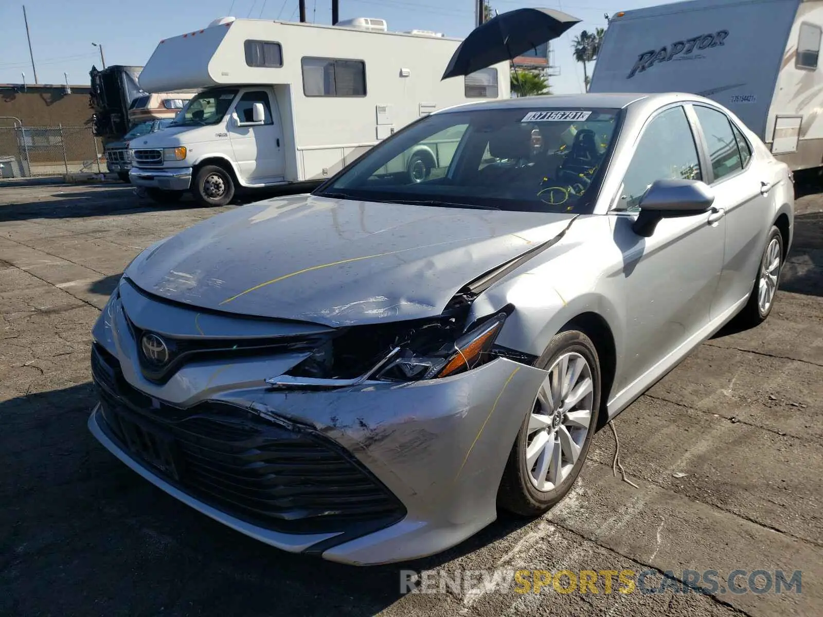 2 Photograph of a damaged car 4T1C11AK6LU346661 TOYOTA CAMRY 2020