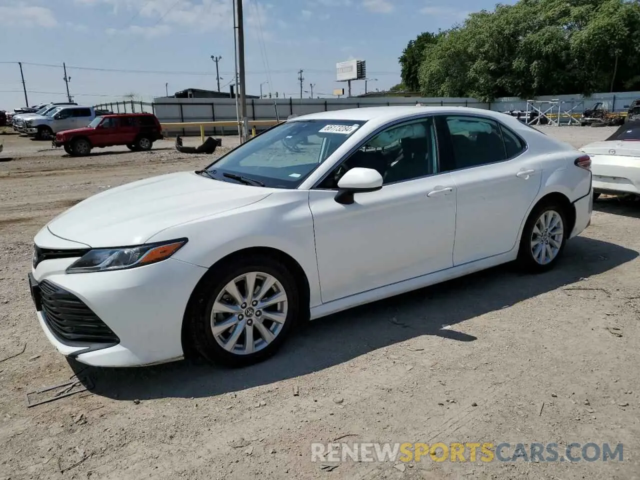 1 Photograph of a damaged car 4T1C11AK6LU346918 TOYOTA CAMRY 2020