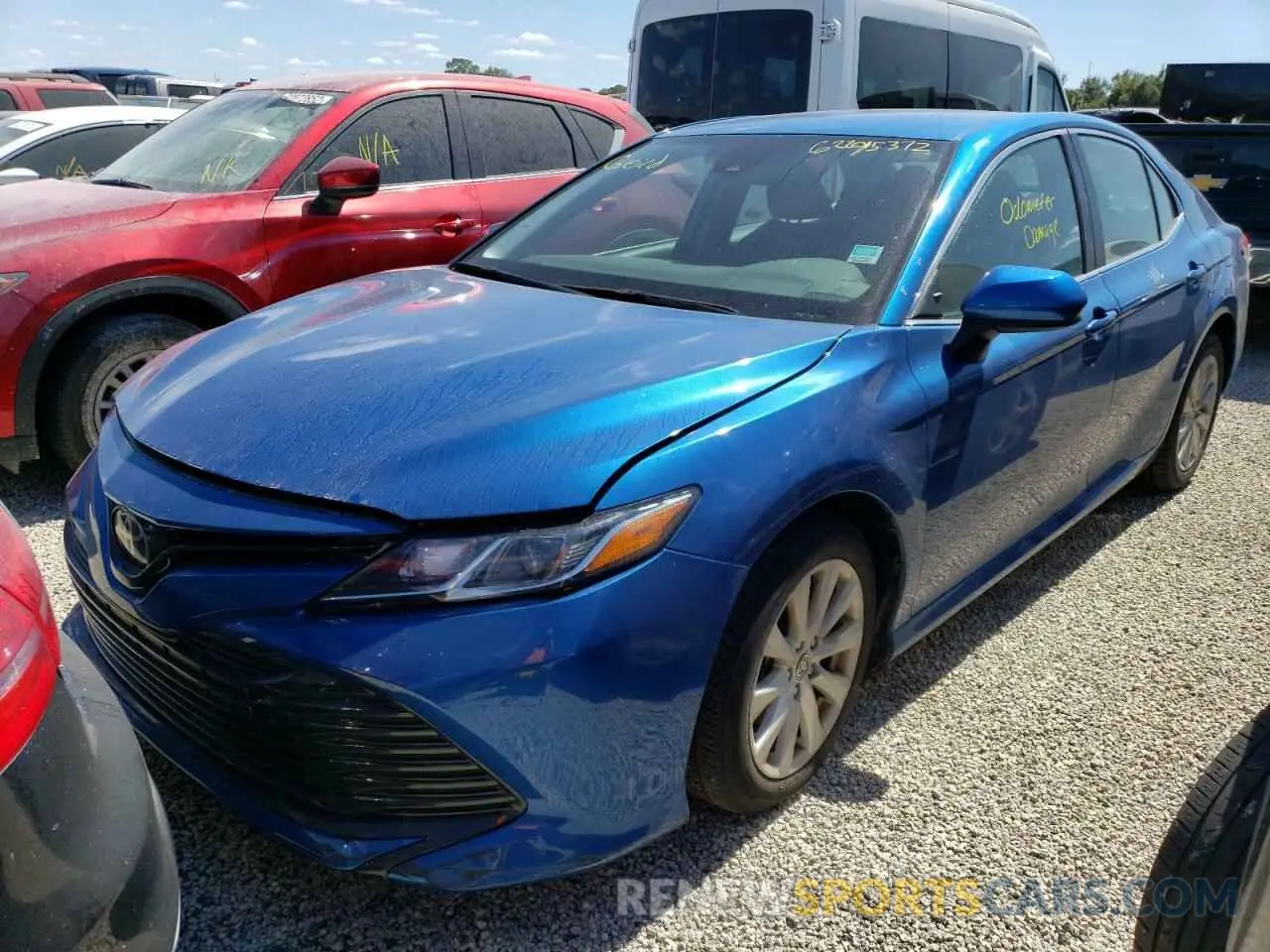 2 Photograph of a damaged car 4T1C11AK7LU389020 TOYOTA CAMRY 2020