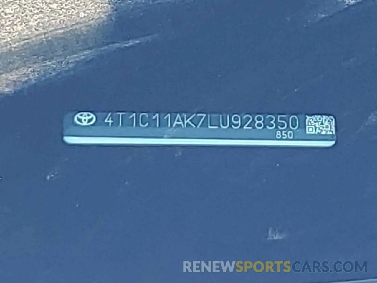 12 Фотография поврежденного автомобиля 4T1C11AK7LU928350 TOYOTA CAMRY 2020