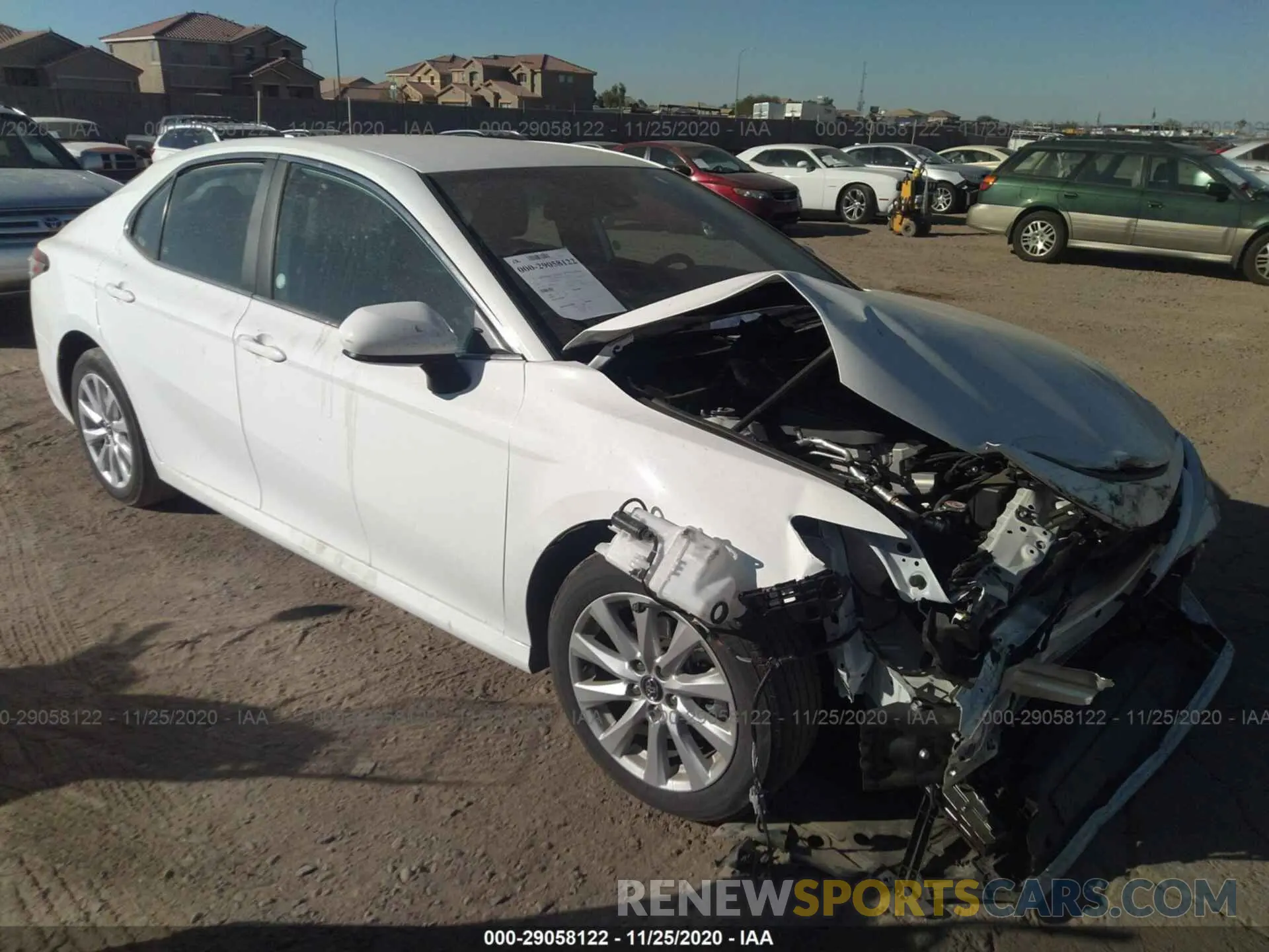 1 Photograph of a damaged car 4T1C11AK8LU916725 TOYOTA CAMRY 2020