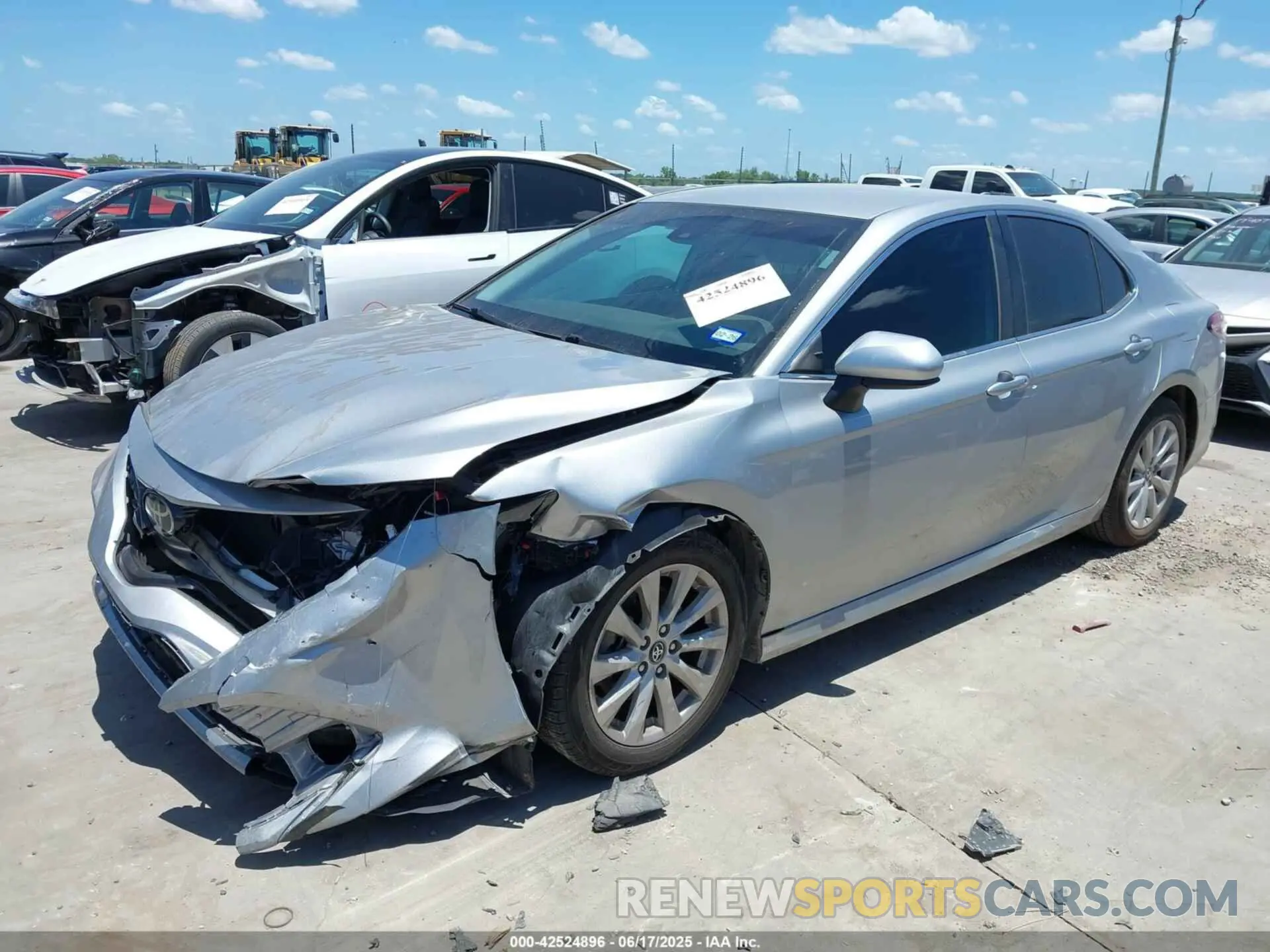 2 Photograph of a damaged car 4T1C11AK9LU319910 TOYOTA CAMRY 2020