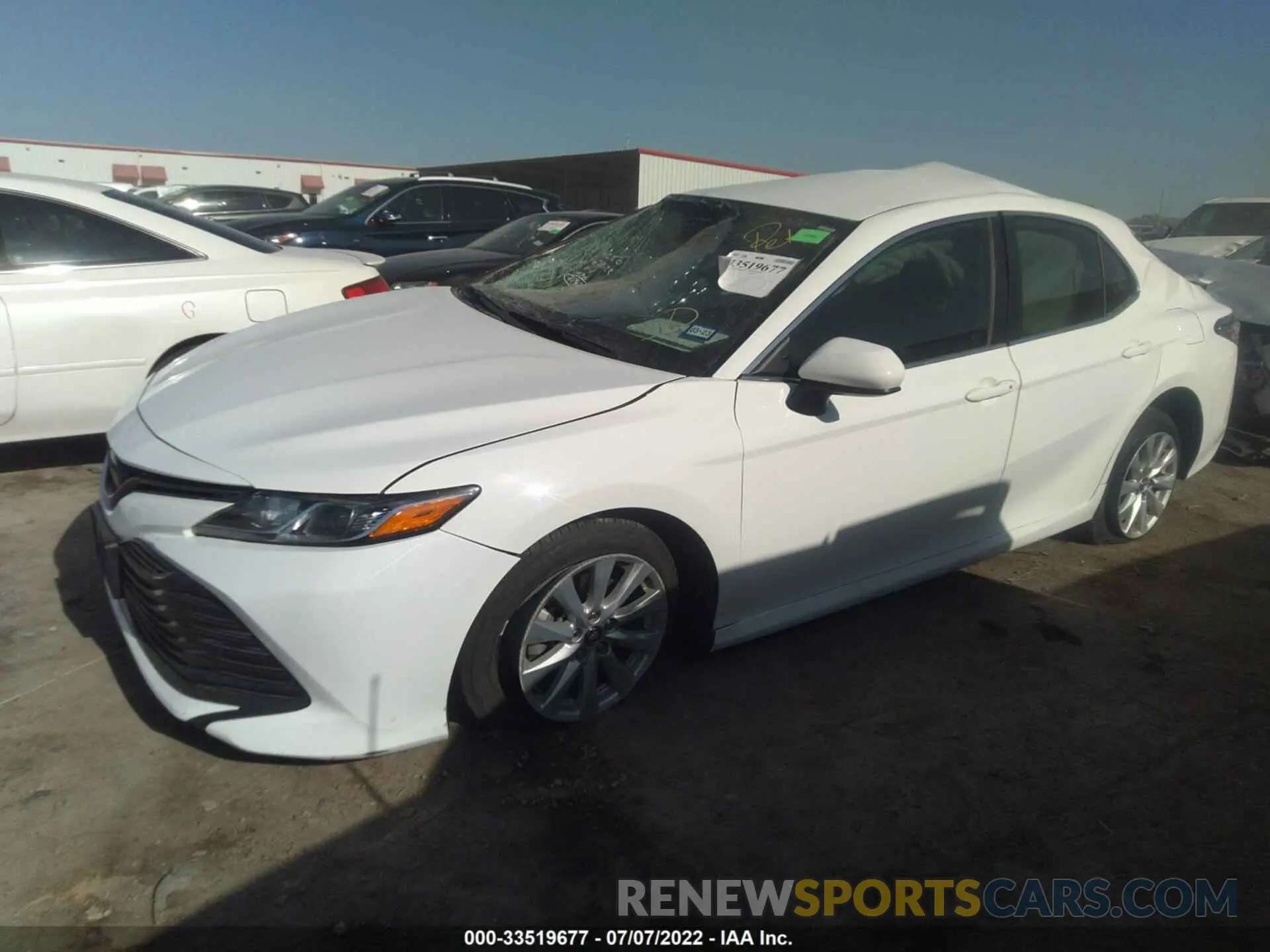 2 Photograph of a damaged car 4T1C11AK9LU326369 TOYOTA CAMRY 2020