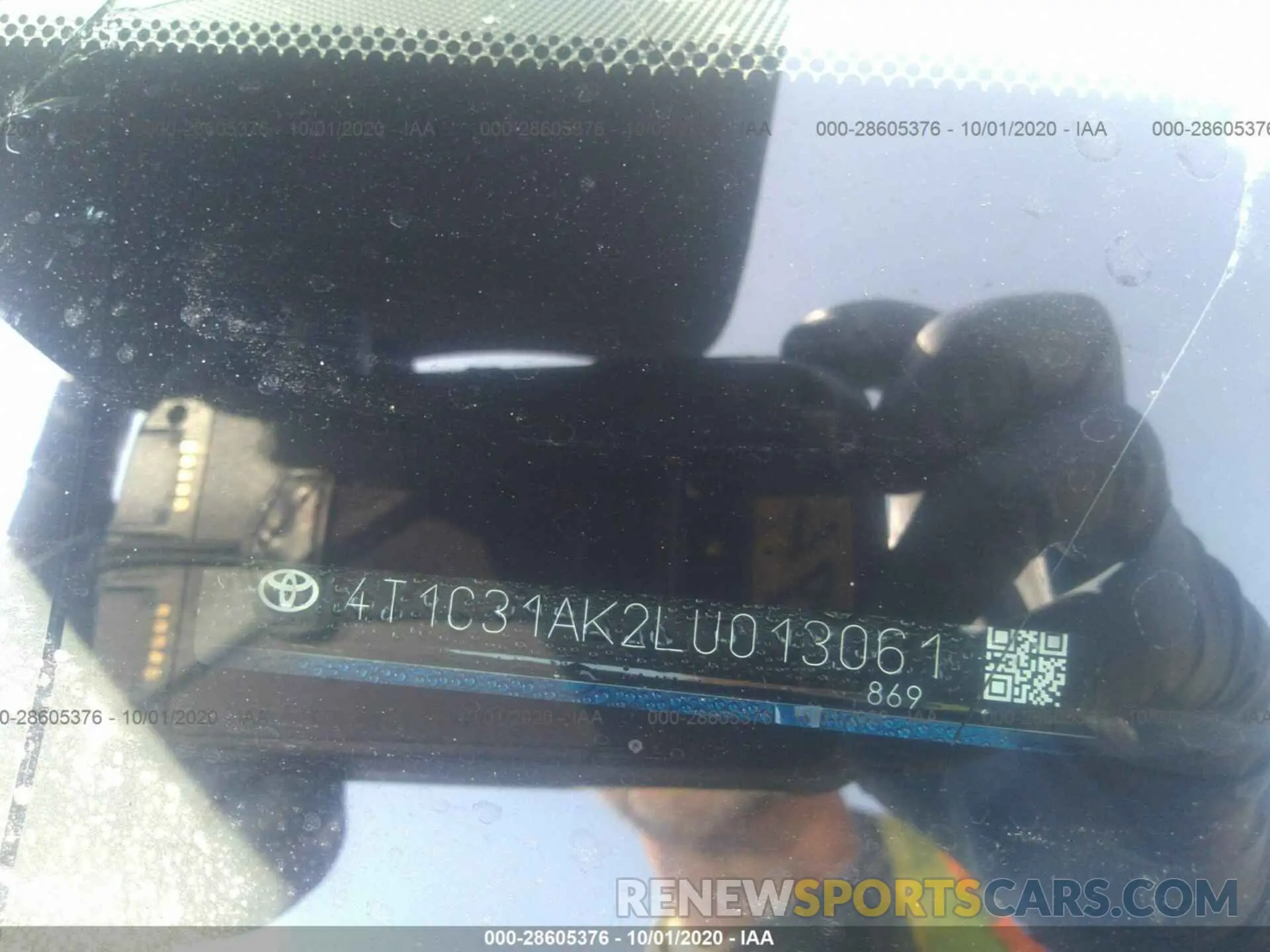 9 Photograph of a damaged car 4T1C31AK2LU013061 TOYOTA CAMRY 2020