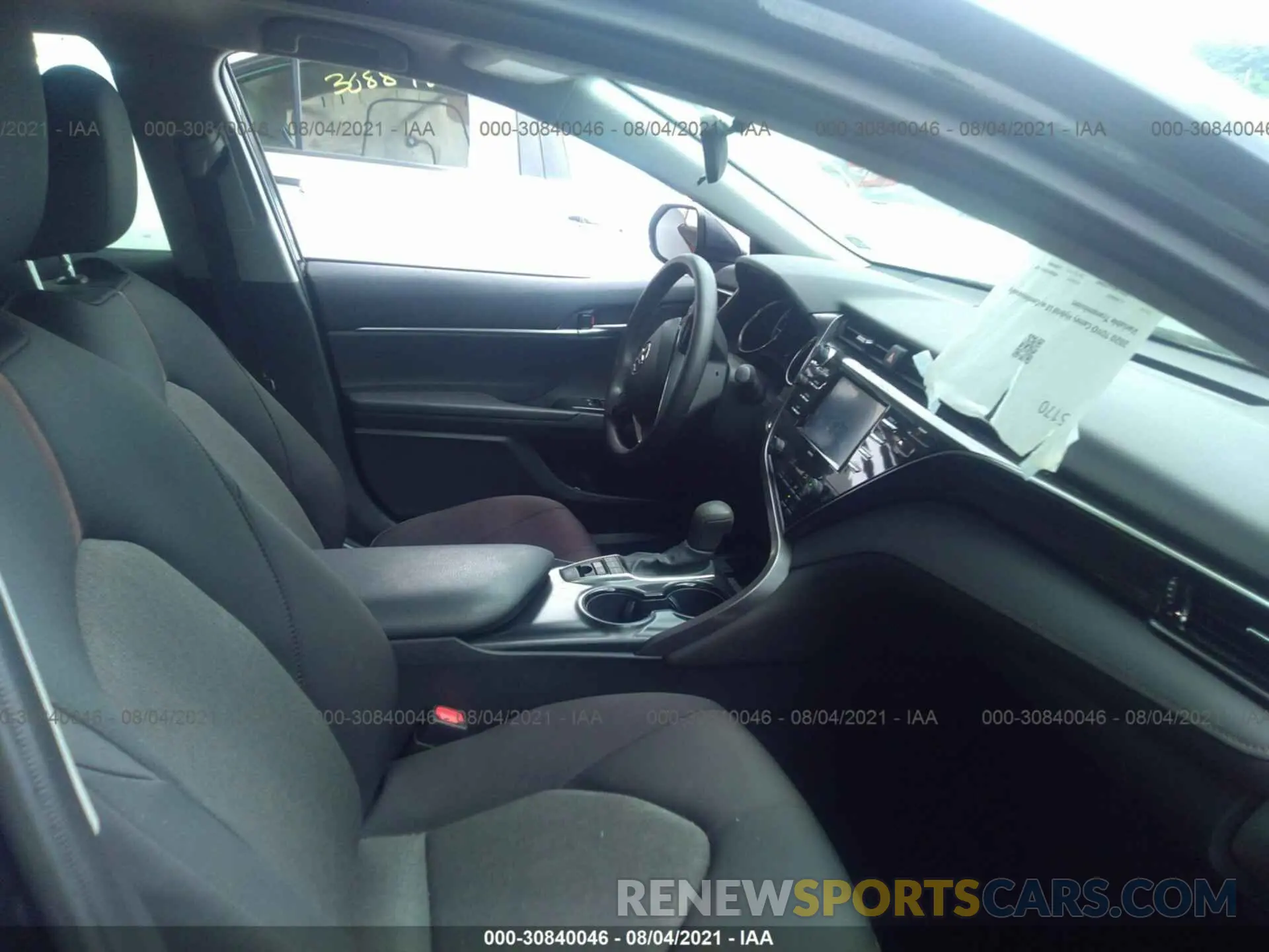 5 Фотография поврежденного автомобиля 4T1C31AK4LU529289 TOYOTA CAMRY 2020