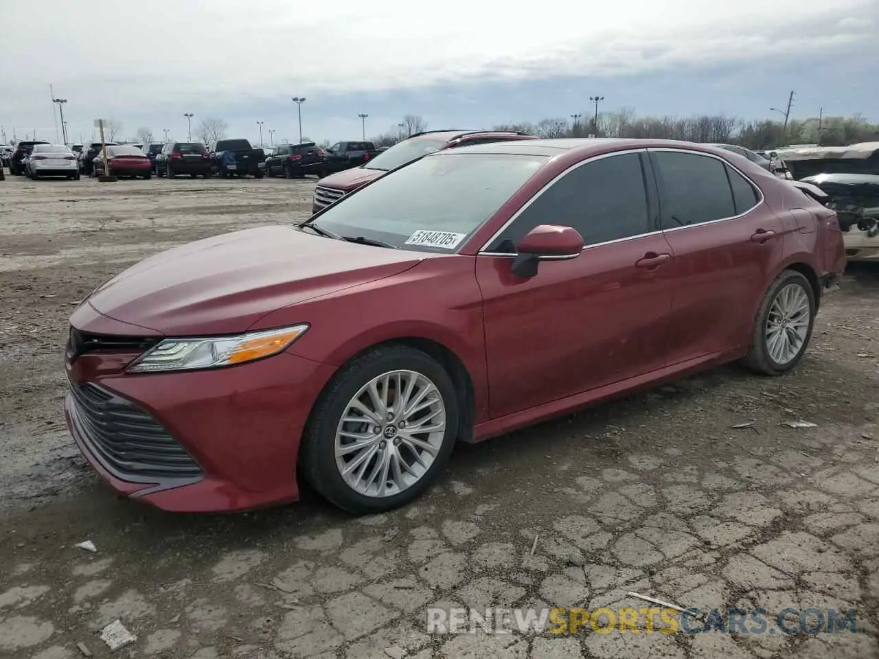 1 Photograph of a damaged car 4T1F11AK0LU865055 TOYOTA CAMRY 2020