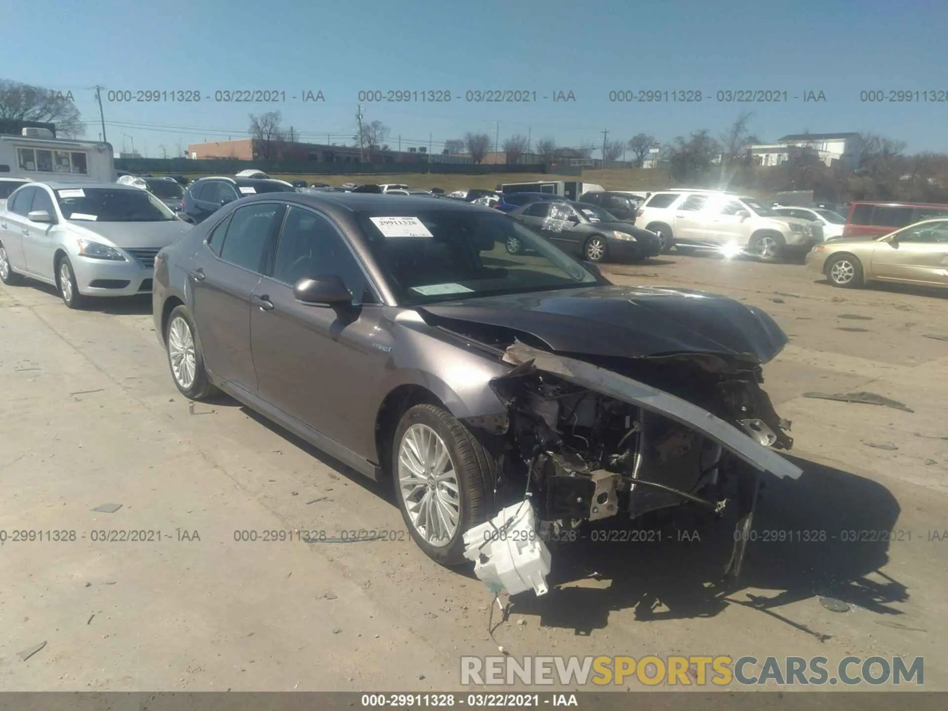 1 Photograph of a damaged car 4T1F31AK1LU523432 TOYOTA CAMRY 2020