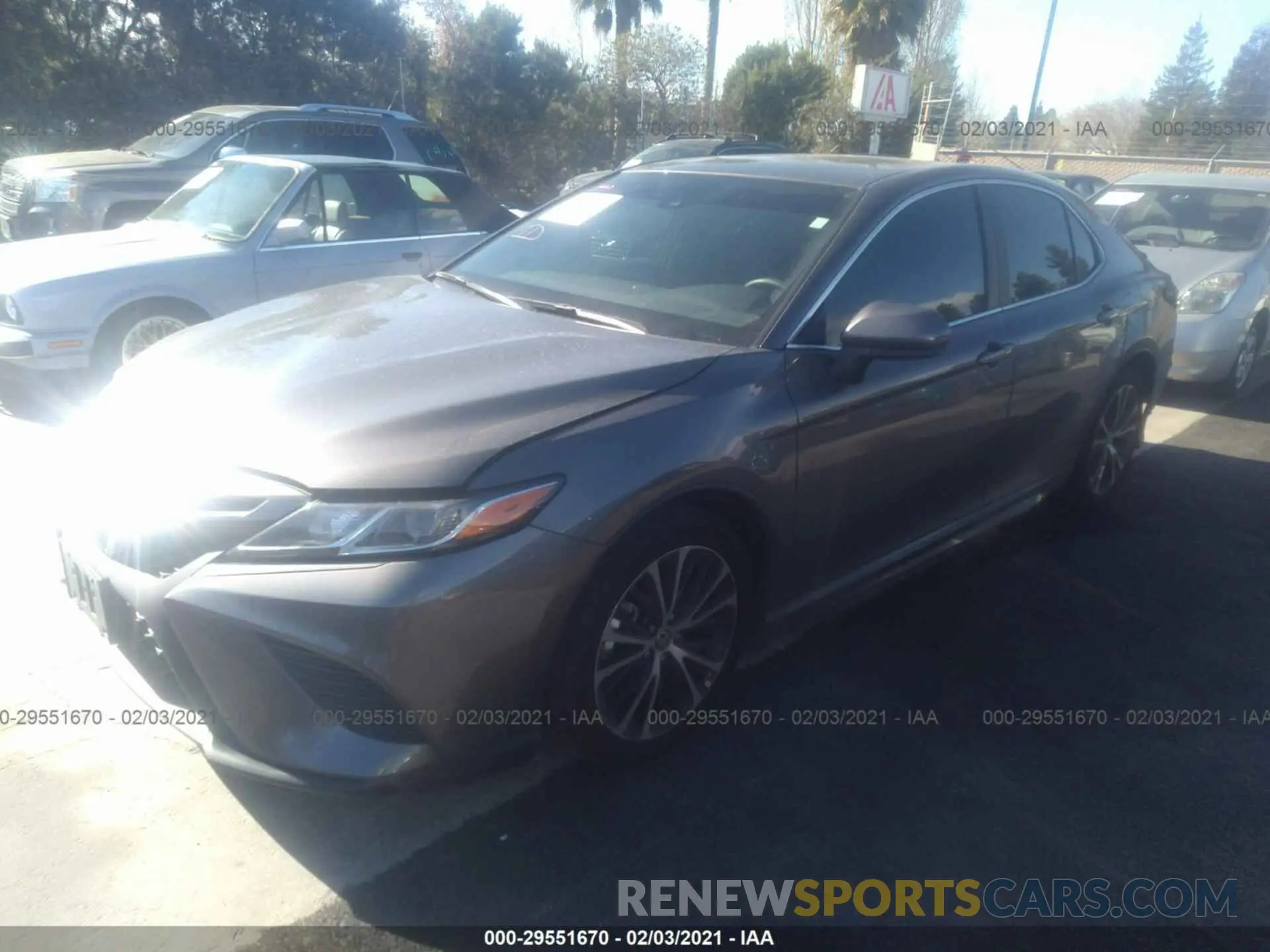 2 Photograph of a damaged car 4T1G11AK8LU970138 TOYOTA CAMRY 2020