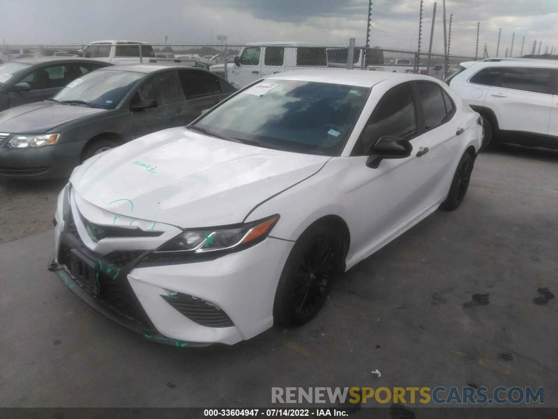 2 Photograph of a damaged car 4T1G11AK9LU309363 TOYOTA CAMRY 2020