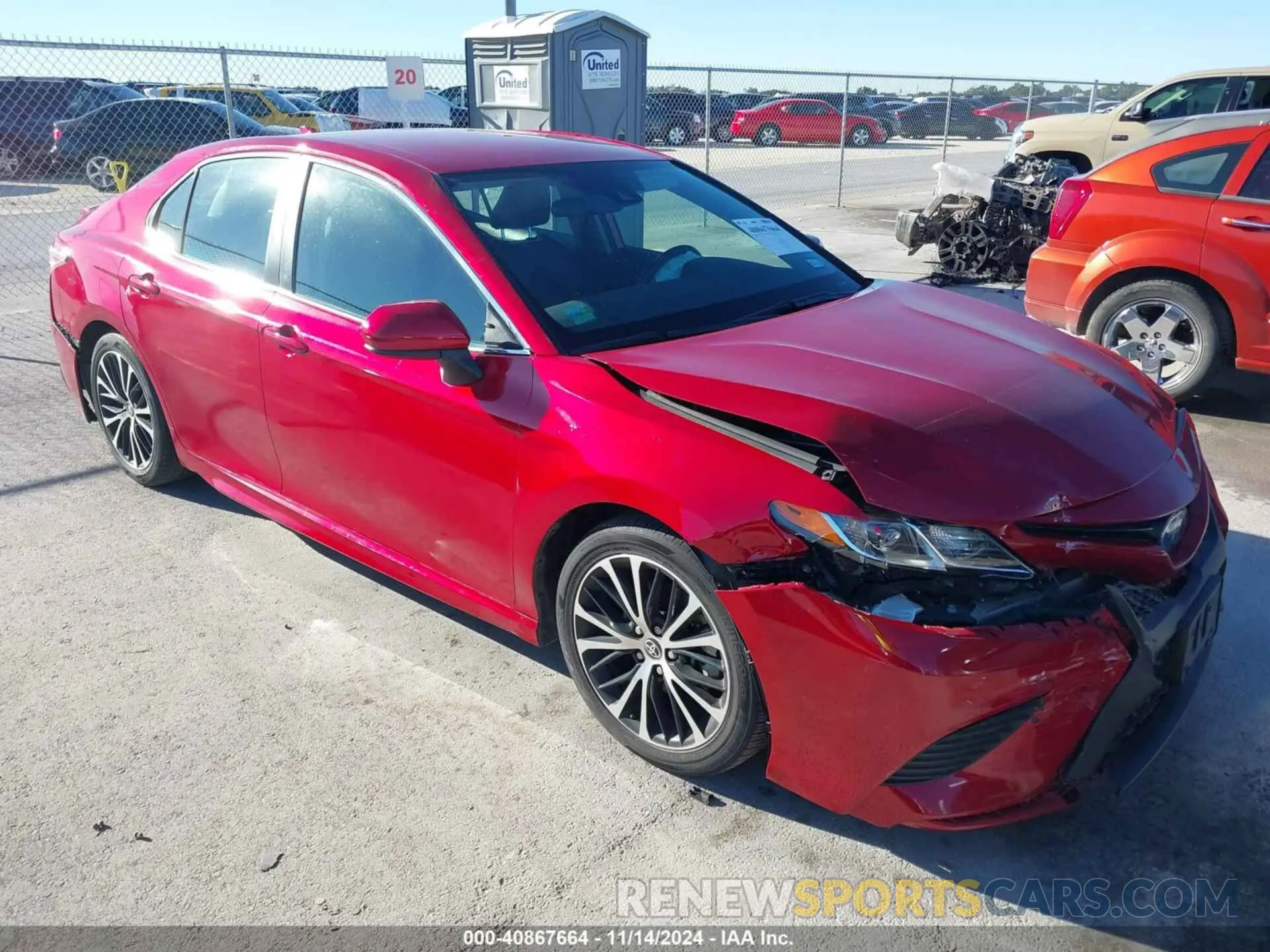 1 Photograph of a damaged car 4T1G31AK2LU014437 TOYOTA CAMRY 2020