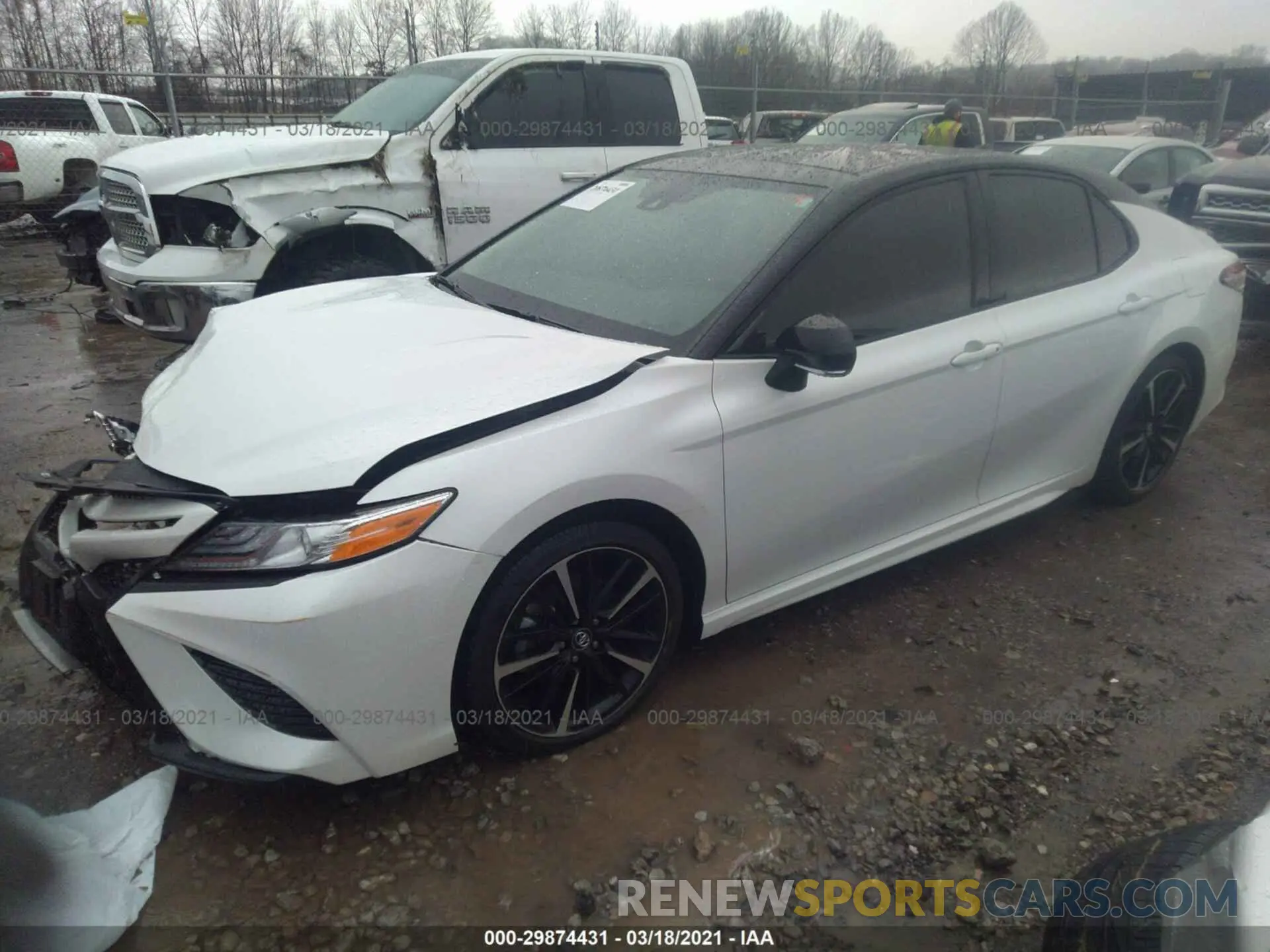 2 Photograph of a damaged car 4T1K61AK3LU335095 TOYOTA CAMRY 2020
